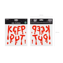 Ablakmatrica gél Keep Out piros