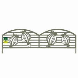 Ágyásszegély mákgubó mintával 40 cm x 1 m