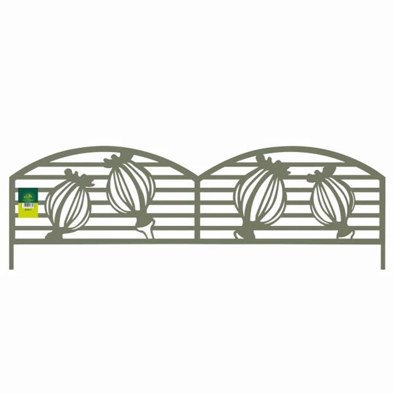 Ágyásszegély mákgubó mintával 40 cm x 1 m