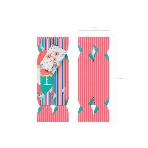 Ajándékdobozok cukorkák, mix, 7x37 cm - 9x47 cm S/2