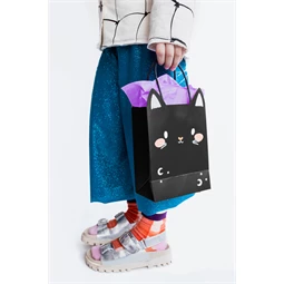 Ajándéktasak cica, vegyes, 8x14x18 cm