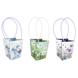 Ajándéktasak cserepes virághoz 13x17 cm 3 féle