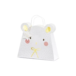 Ajándéktasak jegesmedve, vegyes, 31,5x27x10 cm