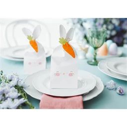 Ajándéktasak nyuszi, vegyes, 7,5x9x22,5 cm S/6