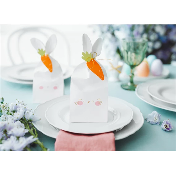 Ajándéktasak nyuszi, vegyes, 7,5x9x22,5 cm S/6