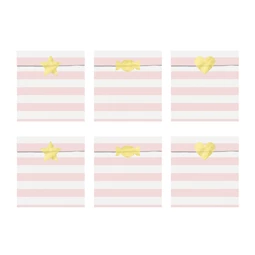 Ajándéktasakok yummy, világos rózsaszín, 13x14 cm S/6