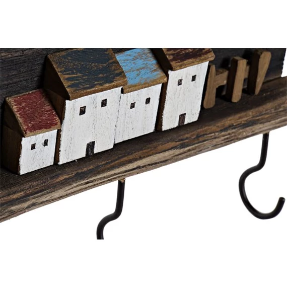 Akasztó falra, házak 53x4x22,5 cm