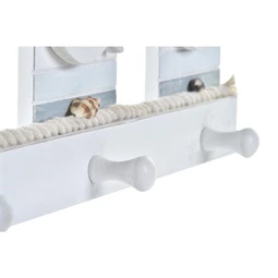 Akasztó falra kötéllel házak 36x5x13 cm