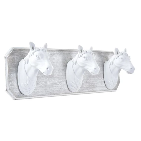 Akasztó falra lovakkal 38x9x11 cm