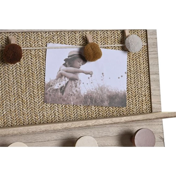 Akasztó fonott, csipesszel 45x6x24 cm