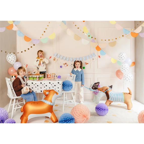 Álló fólia lufi bulldog, 75x57 cm, mix