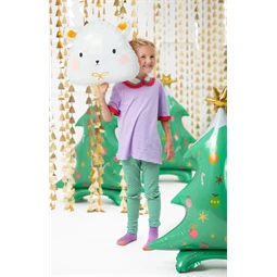 Álló fólia lufi karácsonyfa 78x94 cm mix