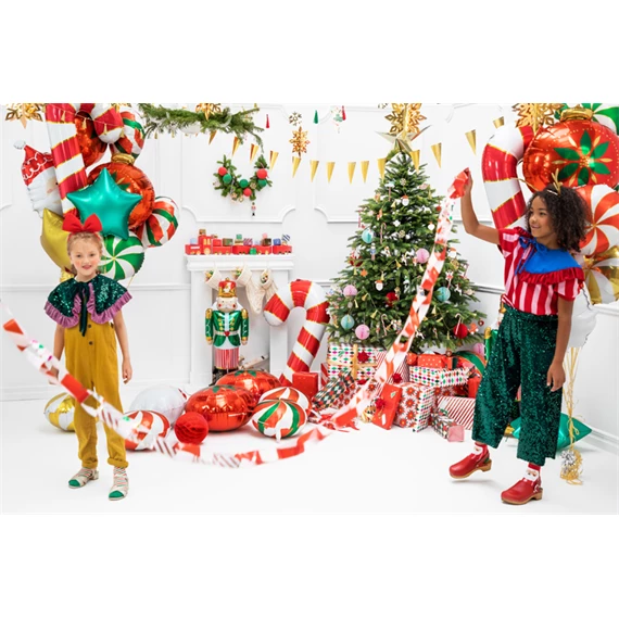 Álló lufi diótörő fólia 34x85 cm mix