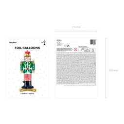 Álló lufi diótörő fólia 34x85 cm mix