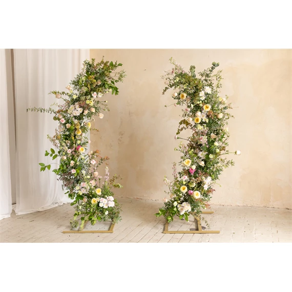 Állvány 2 fél-ív ívvel 200 cm és 180 cm - szett arany