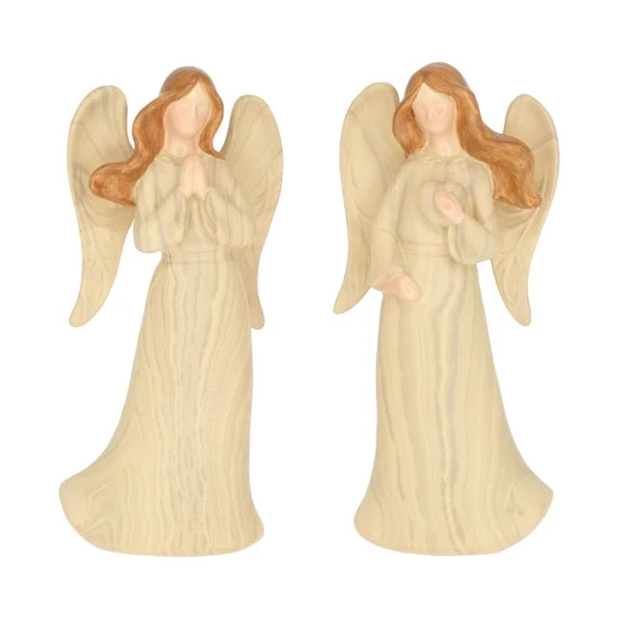 Angyal szívvel, imádkozó álló 4,2x2,8x9 cm 2 féle