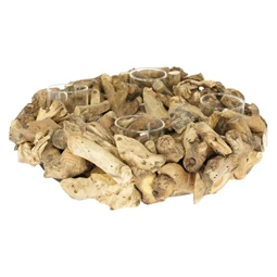 Asztaldísz kerek, mécsestartóval 32 cm