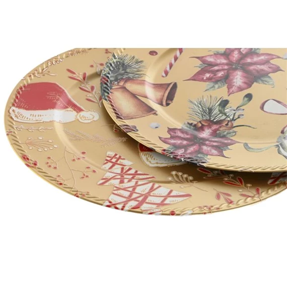 Asztali dekoráció tányér 33x33x2 cm 2 féle