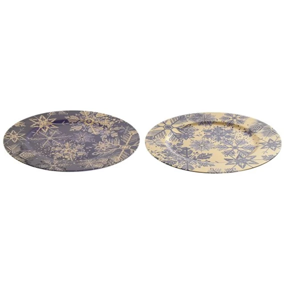 Asztali dekoráció tányér 33x33x2 cm 2 féle