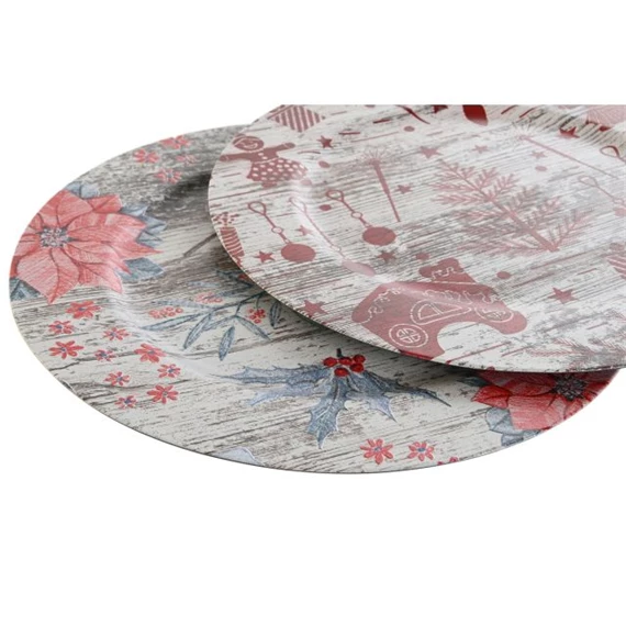 Asztali dekoráció tányér 33x33x2 cm 2 féle