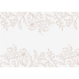 Asztali futó virágmintás nem szőtt 40x500 cm