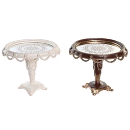 Asztali kínáló tükörrel 24,5x24,5x20 cm 2 féle