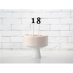 Asztalszám betűzős 26 cm fekete S/11