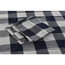 Asztalterítő szett kockás 150x150x0,5 cm S/5