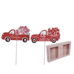 Autó szívvel, betűzős 10x5 cm S/18