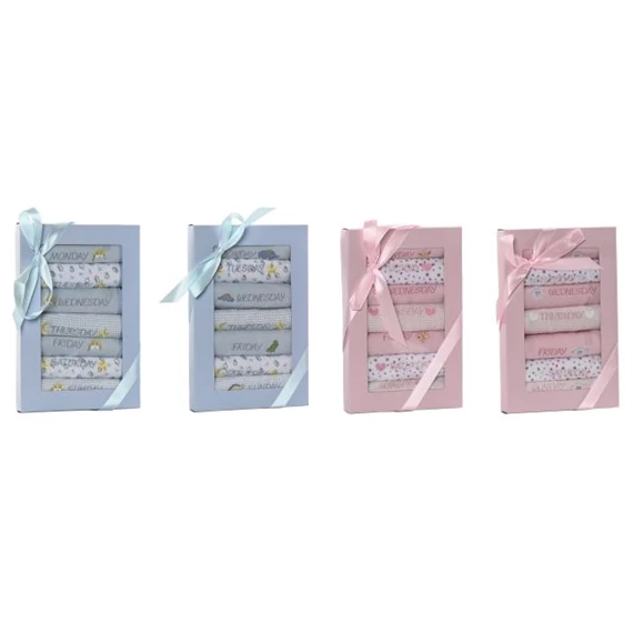 Baba előke szett 19x29x3 cm 4 féle S/7