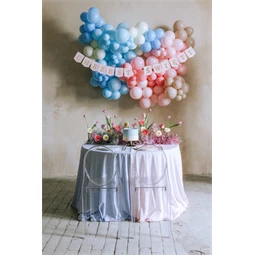 Banner Chrzest Święty 2 m világos rózsaszín