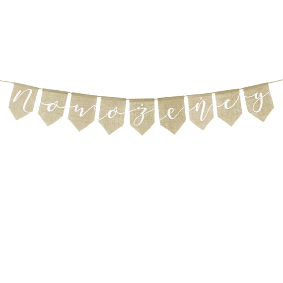 Banner ifjú házasok 23x155 cm