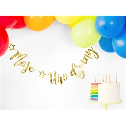 Banner moje urodziny arany 16.5x90 cm