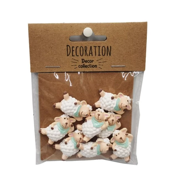 Bárány kendővel, öntapadós 1,9x1,1x3,2 cm S/8