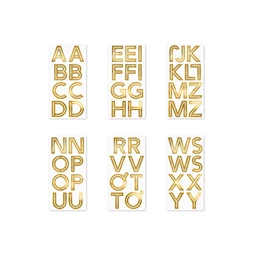 Betű matrica 4 cm arany S/6