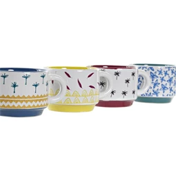 Bögre afrikai mintás 10x7,5x5 cm 150 ml 4 féle