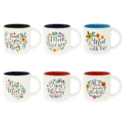 Bögre anyák napi felirattal 6 féle