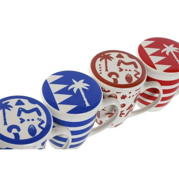 Bögre mintás 380 ml 12x9x11 cm 4 féle