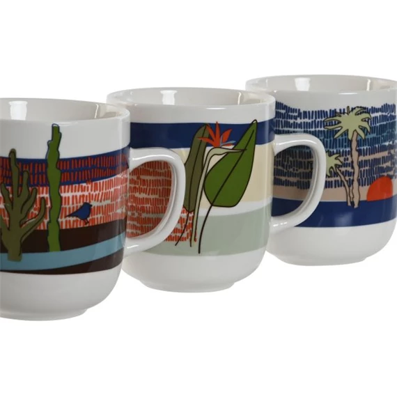 Bögre növénnyel 380 ml 12x8,5x10 cm 3 féle