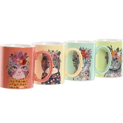 Bögre 12,5x8x9,5 cm 4 féle