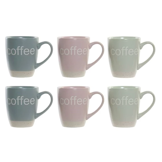 Bögre szett 12x12x2 cm S/6