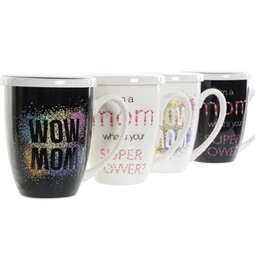 Bögre teás MOM 12x9x11 cm 4 féle 380 ml