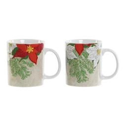 Bögre virágos 12x8x9,5 cm 300 ml 2 féle