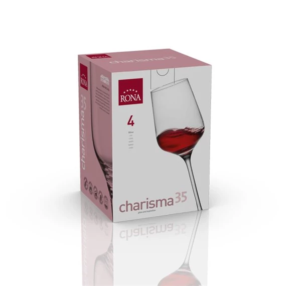 Boros pohár CHARISMA 350 ml 8x23,5 cm S/4