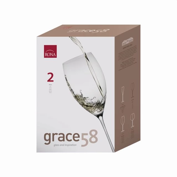 Boros pohár GRACE 580 ml 8,9x26,5 cm S/2