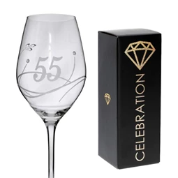 Boros pohár Swarovski kristállyal 360 ml 22,5x8 cm