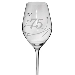 Boros pohár Swarovski kristállyal 360 ml 22,5x8 cm