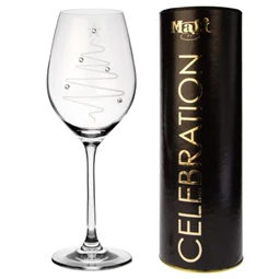 Boros pohár Swarovski kristállyal 360 ml 22,5x8 cm