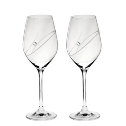 Boros pohár Swarovski kristállyal 360 ml 22,5x8 cm S/2