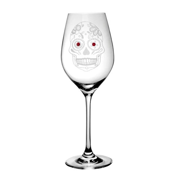 Boros pohár Swarovski kristállyal 360 ml 22,5x8 cm S/2